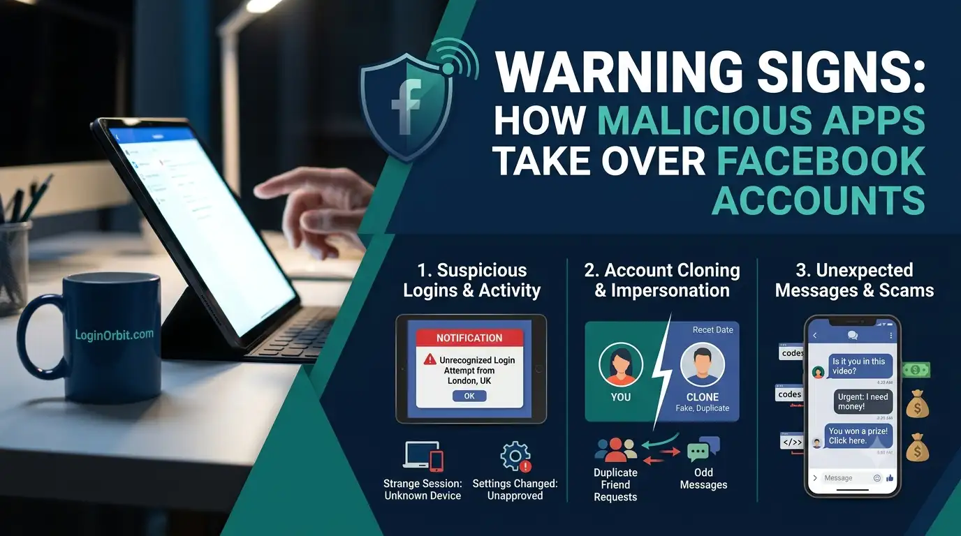 How Malicious Apps Take Over Facebook Accounts